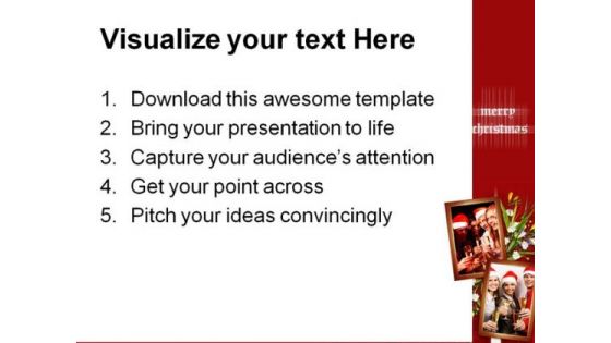Christmas Holidays Celebration PowerPoint Template 1010