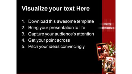 Christmas Holidays Celebration PowerPoint Template 1010