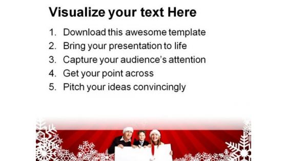 Christmas Invitation Family PowerPoint Background And Template 1210