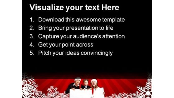 Christmas Invitation Family PowerPoint Background And Template 1210