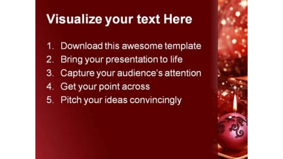 Christmas Lights Festival PowerPoint Templates And PowerPoint Backgrounds 0511