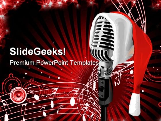 Christmas Music Symbol PowerPoint Themes And PowerPoint Slides 0511