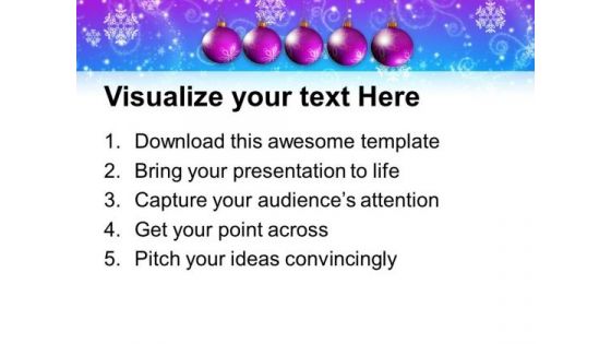 Christmas Ornaments Festival PowerPoint Templates And PowerPoint Themes 1112