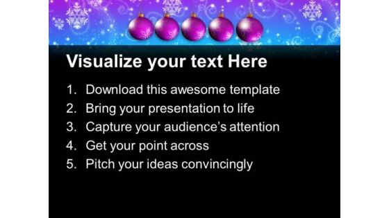 Christmas Ornaments Festival PowerPoint Templates And PowerPoint Themes 1112