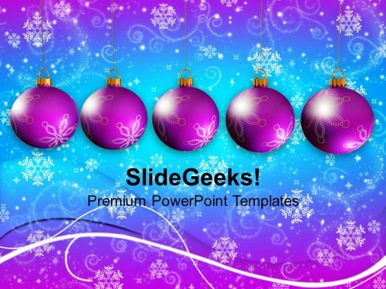 Christmas Ornaments Festival PowerPoint Templates And PowerPoint Themes 1112