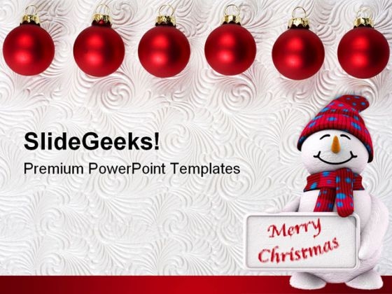 Christmas Ornaments Festival PowerPoint Themes And PowerPoint Slides 0511