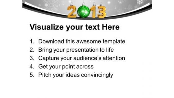 Christmas Ornaments New Year Concept PowerPoint Templates Ppt Backgrounds For Slides 0113