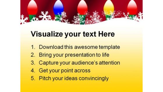 Christmas Ornaments Snowflake Festival PowerPoint Themes And PowerPoint Slides 0511