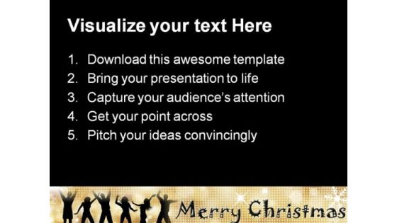 Christmas Party Celebration PowerPoint Template 1010