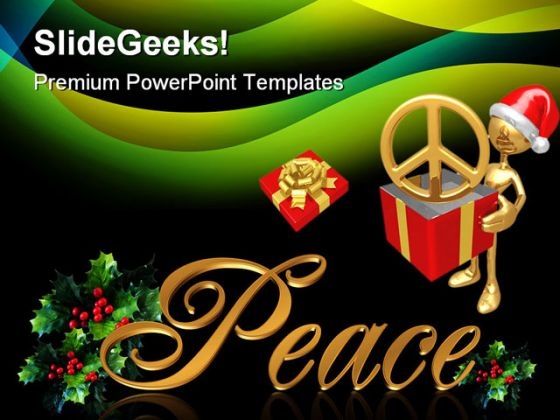 Christmas Peace Festival PowerPoint Themes And PowerPoint Slides 0511