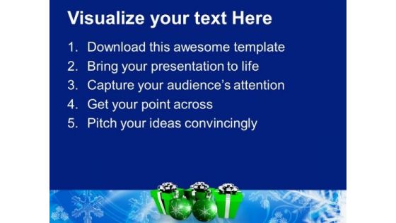 Christmas Presents And Ornaments Events PowerPoint Templates Ppt Backgrounds For Slides 1112