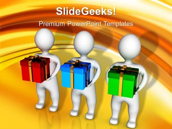 Christmas Presents Festival PowerPoint Templates Ppt Backgrounds For Slides 1212