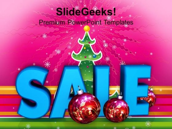Christmas Sale And Filigree Decoration Events PowerPoint Templates Ppt Backgrounds For Slides 1112