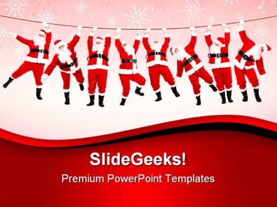 Christmas Santa Festival PowerPoint Templates And PowerPoint Backgrounds 0611
