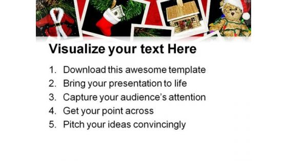 Christmas Scene Festival PowerPoint Backgrounds And Templates 1210