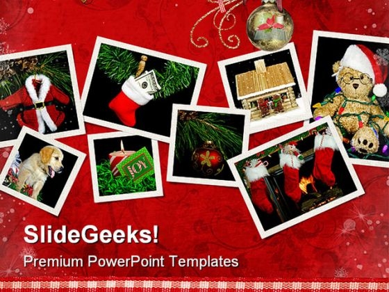 Christmas Scene Festival PowerPoint Backgrounds And Templates 1210