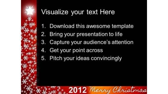 Christmas Tree Abstract PowerPoint Templates And PowerPoint Themes 0212