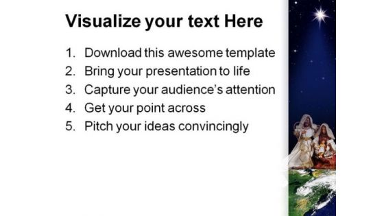 Christmas World Religion PowerPoint Template 1010