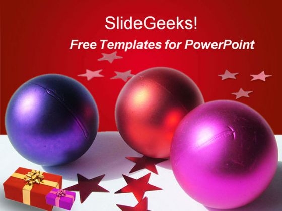Christmas Balls PowerPoint Template