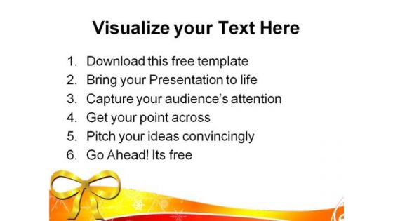 Lovely Christmas Background PowerPoint Template