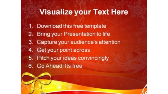 Lovely Christmas Background PowerPoint Template