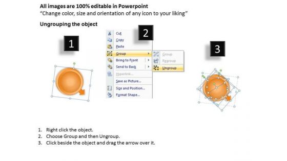 Circular Boxes Process Innovation Diagram Chart Business Flowchart PowerPoint Slides