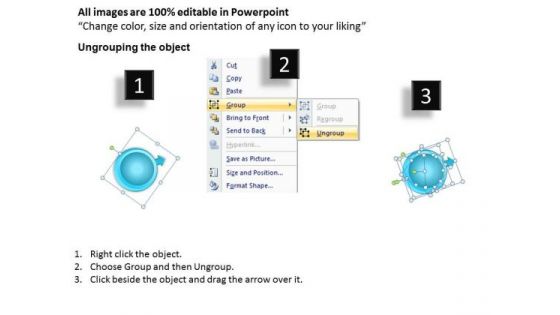 Circular Boxes Process Innovation Diagram Chart Of Business Plan PowerPoint Templates
