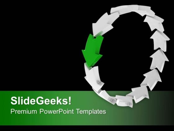 Circular Business Process Leadership PowerPoint Templates Ppt Backgrounds For Slides 0313