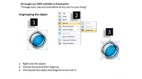Circular Buttons With Arrows Process PowerPoint Templates Editable Ppt Slides
