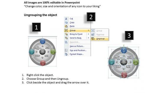 Circular Cycle Chart Process Diagram PowerPoint Templates Ppt Slides