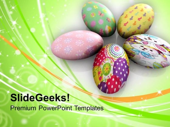 Circular Easter Eggs Festival PowerPoint Templates Ppt Backgrounds For Slides 0313
