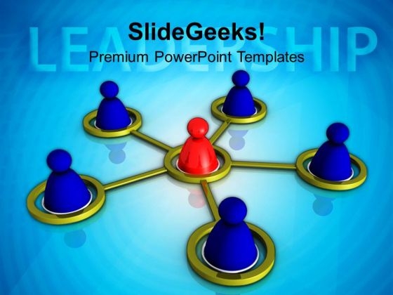 Circular Team Business Leadership Concept PowerPoint Templates Ppt Backgrounds For Slides 0213