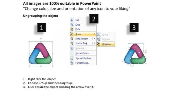 Circular Triangle PowerPoint Presentation Template
