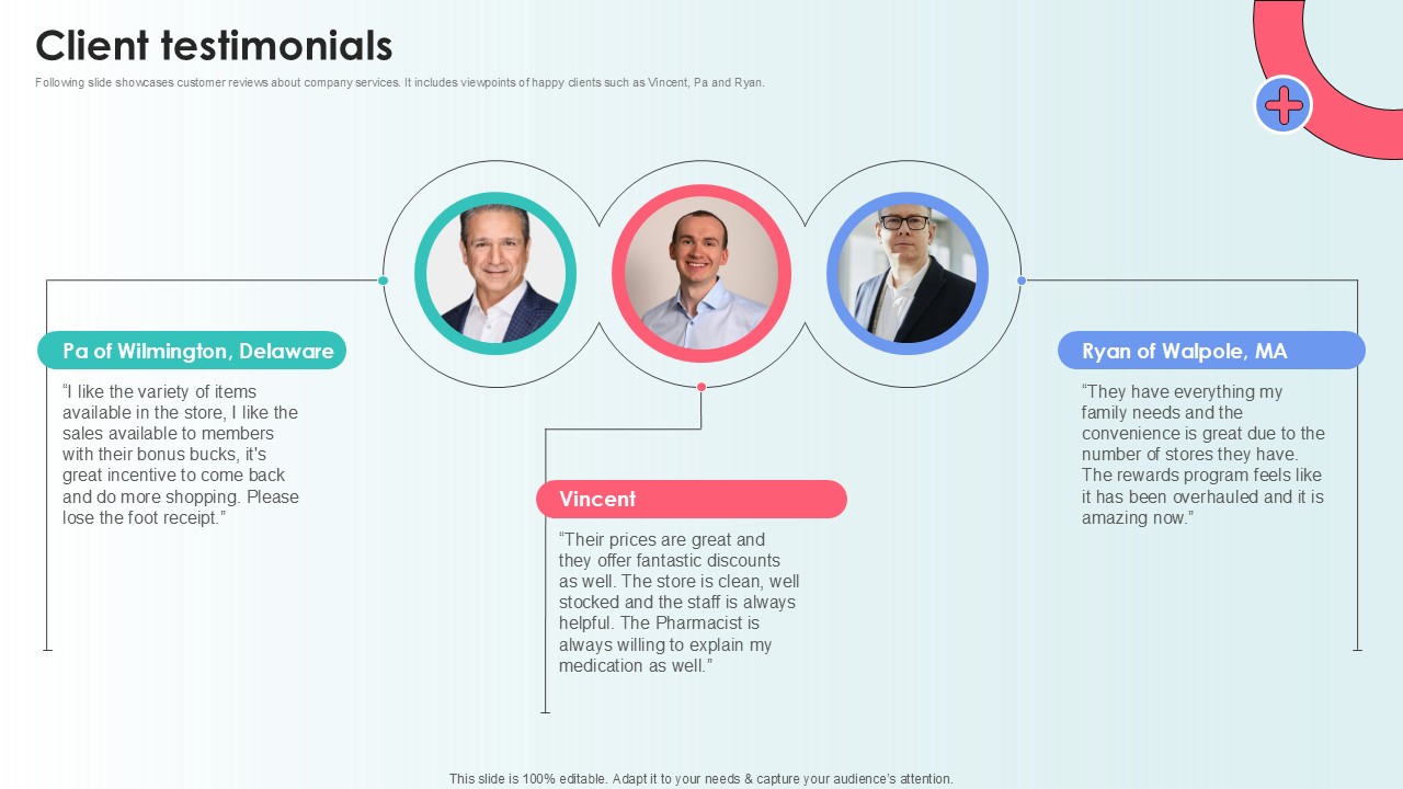 Client Testimonials Capital Raising Pitch Deck For Health Care Services Ppt Example