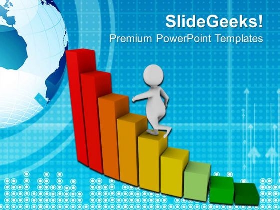 Climb Towards The Success PowerPoint Templates Ppt Backgrounds For Slides 0513