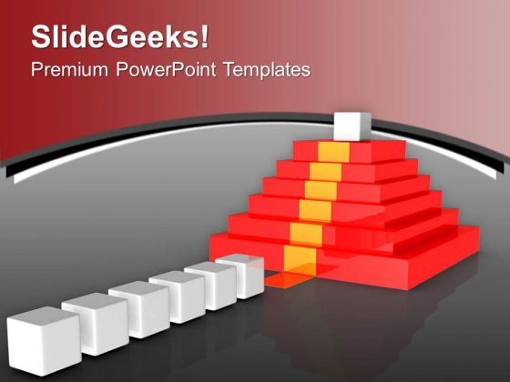 Climbing The Career Ladder Business Concept PowerPoint Templates Ppt Backgrounds For Slides 0313