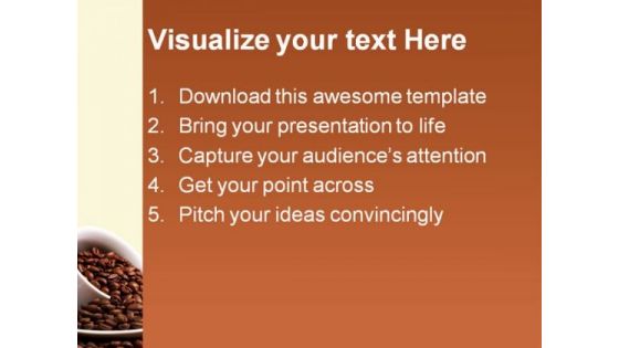 Coffee And Beans Food PowerPoint Templates And PowerPoint Backgrounds 0311