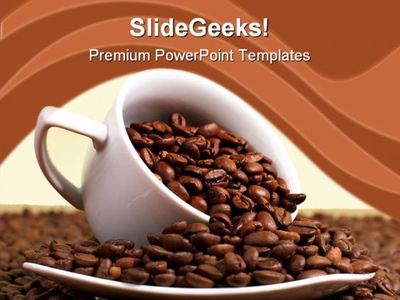 Coffee And Beans Food PowerPoint Templates And PowerPoint Backgrounds 0311
