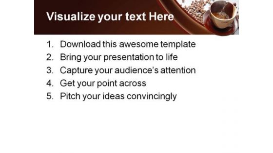 Coffee And Beans Health PowerPoint Templates And PowerPoint Backgrounds 0311