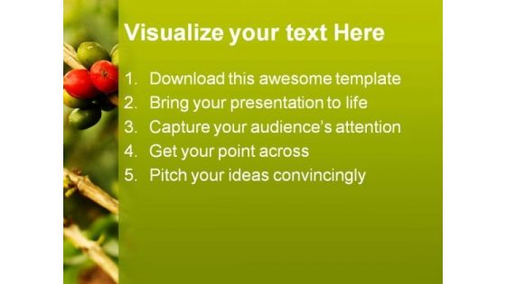 Coffee Plants Nature PowerPoint Templates And PowerPoint Backgrounds 0311