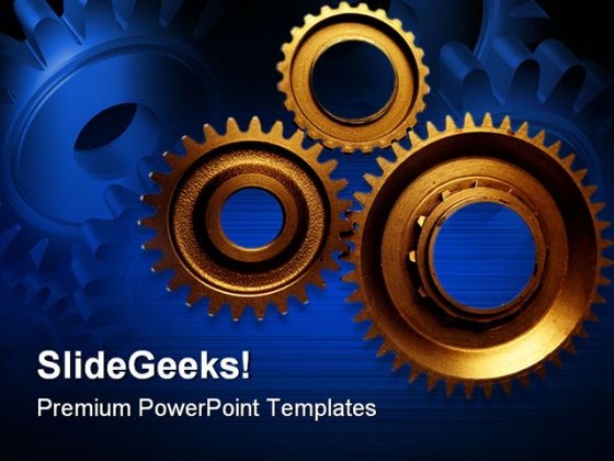 Cogwheels Industrial PowerPoint Themes And PowerPoint Slides 0511