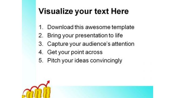 Coin Bar Graph Business PowerPoint Themes And PowerPoint Slides 0511