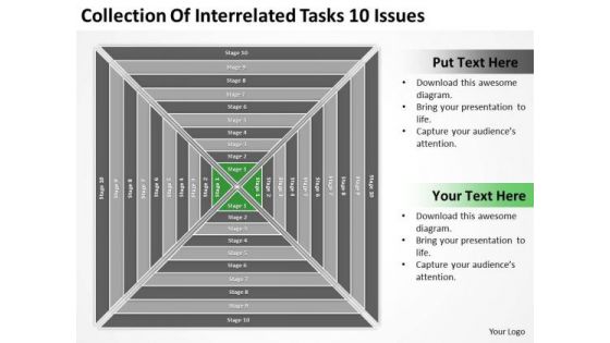 Collection Of Interrelated Tasks 10 Issues Ppt Fashion Business Plan PowerPoint Slides