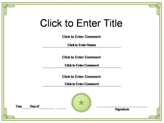 College Achievement Certificate PowerPoint Templates