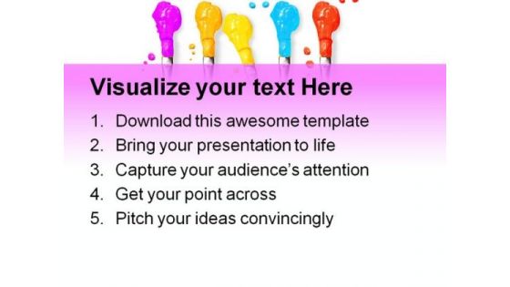 Color Brushes Beauty PowerPoint Backgrounds And Templates 1210