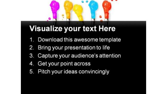 Color Brushes Beauty PowerPoint Backgrounds And Templates 1210