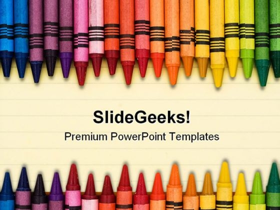 Color Education PowerPoint Template 1110