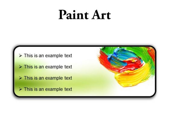 Color Paint Art PowerPoint Presentation Slides R
