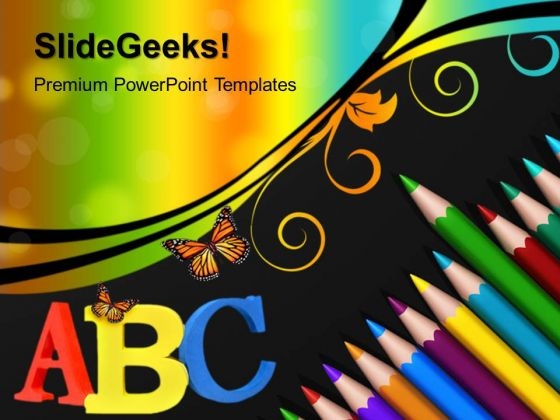 Color Pencils Art PowerPoint Templates And PowerPoint Themes 1012