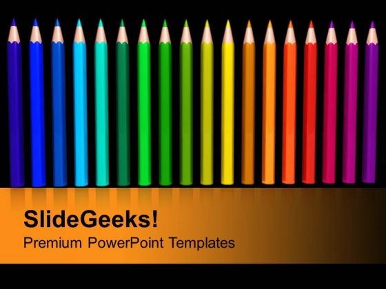 Color Pencils PowerPoint Templates Ppt Backgrounds For Slides 1112